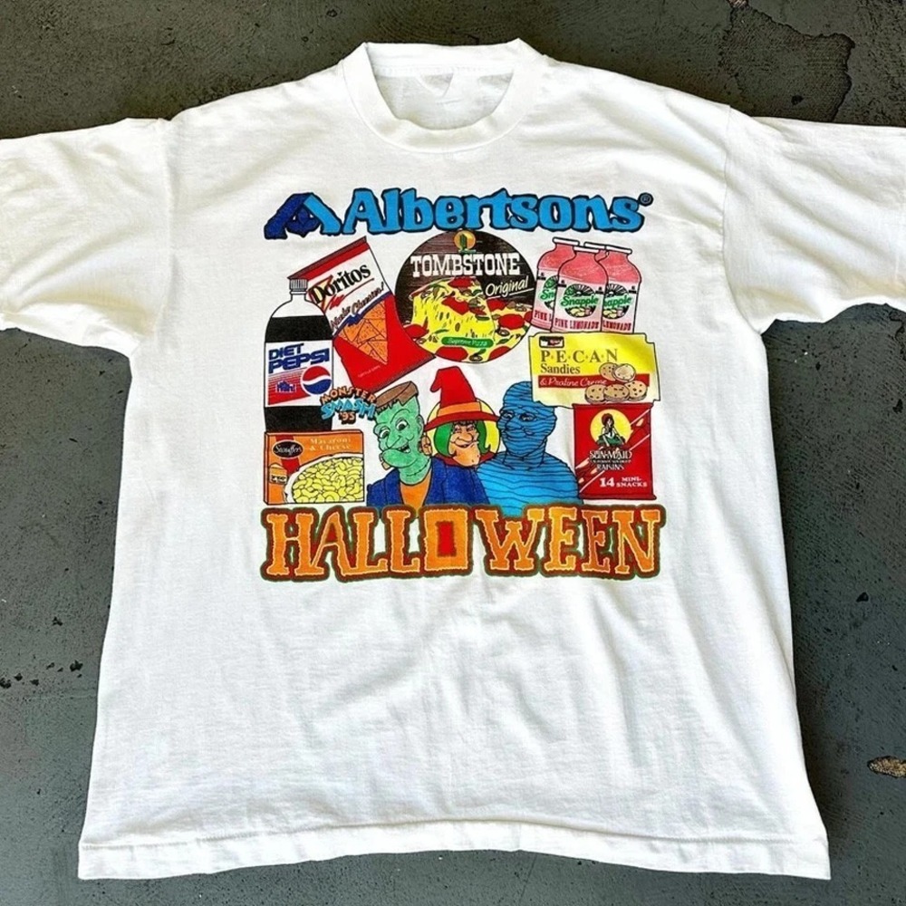 90s Alberts0ns X Halloween Graphic Tee Unisex Short Sleeve Shirt S-5XL